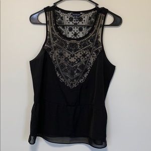American Eagle black lace tank top